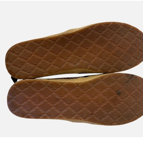 UGG Polka Dot Bow Indah Burlap Slip On Flats Shoes Women's size 8.5 - Picture 10 of 10